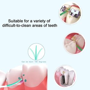 300 Palillos Dentales Desechables de Silicona Suave, Cepillos Interdentales Premium de Doble Uso para una Limpieza Dental Eficaz - Product Image 3