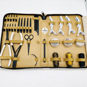 Kit d'outils pour extensions de cheveux : pinces, clips, ciseaux, fils et boîtes à perles - Product Image 4