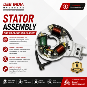 Conjunto de Estator para Motocicleta Bajaj Boxer Classic |   Unidad de Carga para Bobina Magnética - Product Image 3