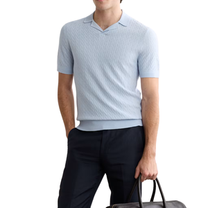 Camiseta de Cuello en V de Punto 100% Algodón de Primera Calidad para Hombre, Ecológica, Suave, Transpirable, Informal, Cómoda, Ligera, 220 Gramos - Product Image 2