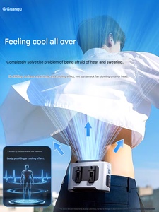 K200 Turbine-style <b>Neck</b>-Mounted Clip-On Fan Brushless Motor 14500mAh Battery 4-6 Hours Runtime High-Power Airflow for Summer - Product Image 4