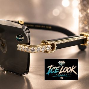 Lunettes de soleil de luxe serties de diamants de qualité supérieure, accessoire tendance pour hommes et femmes, idéal pour le quotidien - Product Image 6