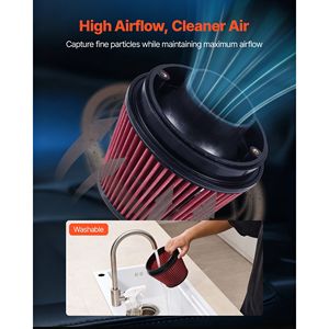 Sistema de Admisión de Aire Frío de 3.3 Pulgadas para Toyota Tacoma 3.5L V6 Gasolina 2016-2023, Alto Rendimiento, Ajuste, Protector de Calor, Filtro de Alto Flujo - Product Image 6