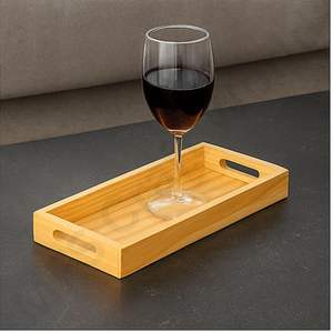 Bandeja de Servir Rectangular de Madera de Pino Premium con Asas para Cocina, Mesa de Comedor, Mesa de Café y Decoración del Hogar - Product Image 2