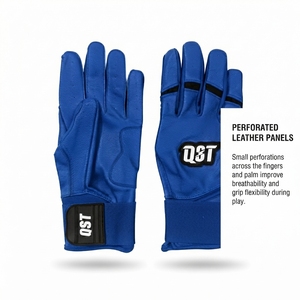 Guantes de Bateo de Béisbol Personalizables con Cierre Elástico en la Muñeca, Ajuste Cómodo, de Cuero Ligero para Entrenamiento y Competencia - Product Image 5