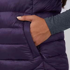 Blue Color V Neck Button up Sashes Casual Breathable Denim Vest Waistcoat Outerwear for Women - Product Image 3