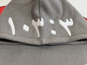 ชุดวอร์มปักลายแบบกำหนดเองได้  ชุดจ็อกเกอร์โอเวอร์ไซส์  ชุดวอร์มสกรีนลาย  ผ้าฟลีซ 500 กรัม  ชุดกางเกงขายาวทรงหลวมพร้อมเสื้อฮู้ด - Product Image 5