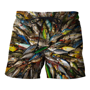 Pantalones cortos de playa para hombre, impresos en 3D, de verano, para pesca, unisex, con estampado de animales marinos, holgados, deportivos, de cintura alta, para pesca, en venta. - Product Image 5