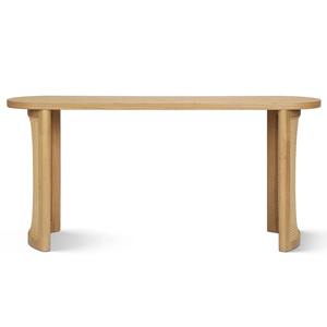 Table console convertible en fer avec miroir, design côtier moderne, pour entrée et usage hôtelier - Product Image 1