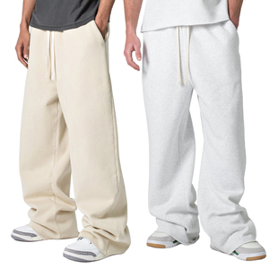 Pantalon ample et confortable pour homme, coupe décontractée, jambe large, respirant, doux, taille élastique, sportif, polyester/coton, pour tous les jours - Product Image 4