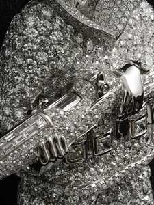 Pendentif Hip Hop de Luxe Personnalisé avec Pierres, Entièrement Personnalisable, en Argent Sterling 925, Moissanite VVS, Plaqué Rhodium/Or - Product Image 4