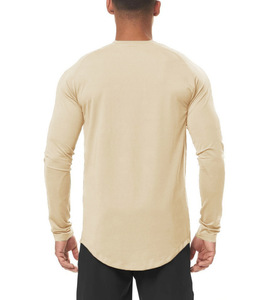 เสื้อยืดผู้ชายโลโก้แบบกำหนดเอง โพลีเอสเตอร์ แขนยาว เสื้อยืดผู้ชาย แฟชั่นรักษ์โลก เสื้อยืดออกกำลังกาย - Product Image 6