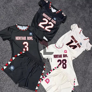 Uniformes de Fútbol Americano al por Mayor de Alta Calidad, 100% Poliéster, Conjuntos de Fútbol Americano Universitario de Manga Corta, Cómodos y Elegantes - Product Image 4