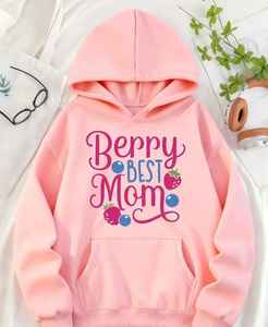 Hoodie élégant et confortable pour femme 100% coton, hiver, broderie, impression numérique, perles, écologique, léger, pour superposition - Product Image 1