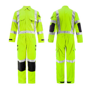 <b>Construction</b> High Visibility Reflective Work Coveralls Men Multi Pocket Safety Overalls Industrial Protective Workwear <b>Uniform</b> - Product Image 2