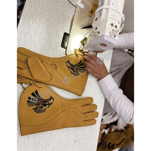 Guantes de Cetrería de Alta Calidad con Diseño Nuevo y Moderno, Precio al por Mayor, Servicio OEM ODM, Resistentes, con Logotipo Bordado Personalizado - Product Image 6