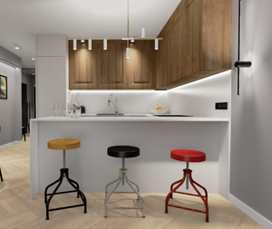 Taburete de Bar Moderno con Acero Inoxidable y Asiento de Cuero para Comedor, Sala de Estar, Escuela, Restaurante, Hotel y Vestíbulo - Product Image 4