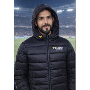 Chaqueta acolchada híbrida ligera para hombre al por mayor, chaqueta impermeable informal a la moda de invierno, chaqueta acolchada híbrida larga azul marino y negra - Product Image 4