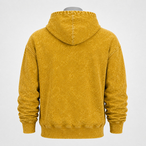 Sweat à capuche pour homme, effet délavé, conçu avec une apparence unique et une construction confortable pour un style de vie urbain. - Product Image 3