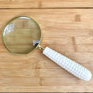 Loupe en laiton de haute qualité avec poignée en corne de buffle, loupe de lecture, loupe décorative de table - Product Image 1