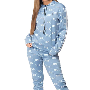 Conjunto Deportivo Moderno para Mujer, Pantalones y Sudadera con Capucha, Color Sólido, para Invierno, Cómodo, para Correr, Fitness, Casual - Product Image 2
