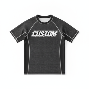 Women's Short Sleeve Rash Guard <b>Shirt</b> <b>Black</b> Quick Dry <b>Compression</b> Fit Spandex Polyester Sport Top Premium Quality - Product Image 2