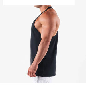 Débardeurs Homme Unis Couleur Unie Sans Manches Coton Musculation Fitness Personnalisable Logo Vente en Gros Décontracté Course Sportif - Product Image 3