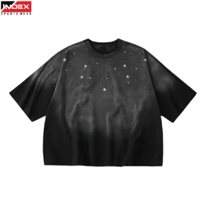 2026 New USA Rhinestone <b>T</b> Shirt Men Luxury Sparkle Bling Shirt Premium Cotton Fashion Streetwear Front <b>Back</b> Style - Product Image 1
