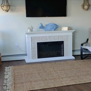 Solid Color Jute Area <b>Rug</b> Rectangle Flat Weave Farmhouse Style Living Room Decor Eco Friendly <b>Thin</b> Pile Spot Clean Backing - Product Image 6