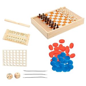Juego de mesa de madera con ajedrez Shut The Box para niños – Juego familiar clásico y divertido - Product Image 5
