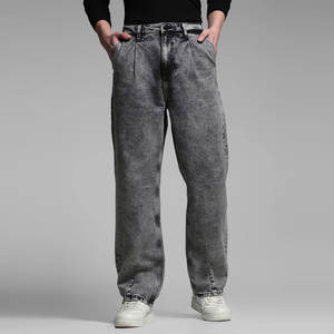 Jean en denim de haute qualité, sur mesure, imperméable, séchage rapide, style urbain, hip-hop, style chinois, taille mi-haute, pour l'hiver et l'automne - Product Image 2