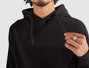 2025 Custom Men's Cotton Pullover Hoodie High Quality Solid Graphic Winter <b>Sweatshirt</b> - Product Image 5