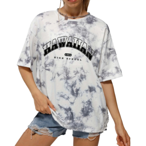 T-shirts décontractés surdimensionnés personnalisables de haute qualité pour femmes et filles, respirants, toutes saisons - Product Image 2
