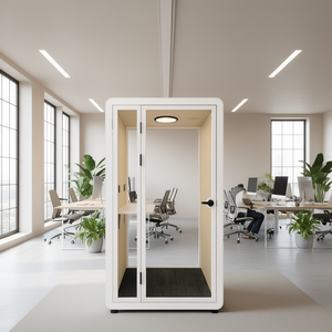 ตู้โทรศัพท์อะคูสติกแบบโมเดิร์น Solo Plus HIPOD สำหรับโทรศัพท์และการประชุม พร้อมแผงอะคูสติกสำหรับสำนักงาน - Product Image 3