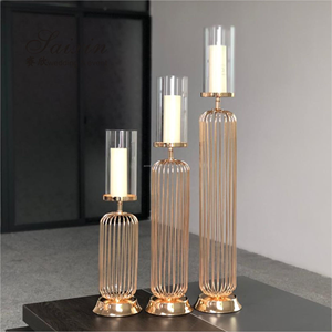 New Decorative Iron Wire Candle Holder Grey Color Candle Stand for Home Garden & Party Decoration Handmade - Product Image 2