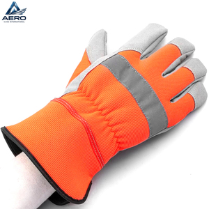 Guantes de Trabajo de Cuero Industriales 2026 de Alta Visibilidad con Detalles Reflectantes y Tejido Transpirable Mejorado - Product Image 3