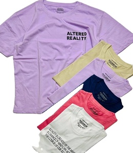 Vêtements en coton de haute qualité en vrac assortis Mode masculine Vente en gros T-shirt à col rond à manches courtes Bangladesh Stock de vêtements - Product Image 1