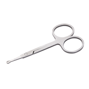 Ciseaux à poils de nez en acier inoxydable à bords tranchants pour une épilation précise des poils du nez et des oreilles dans le soin personnel - Product Image 5