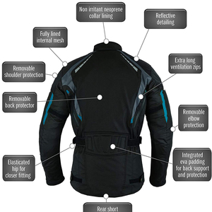 Chaqueta de Motocicleta de Cuero Unisex, Transpirable, Impermeable, Resistente al Viento, de Manga Larga, Personalizable para Equipos, para Verano e Invierno - Product Image 5