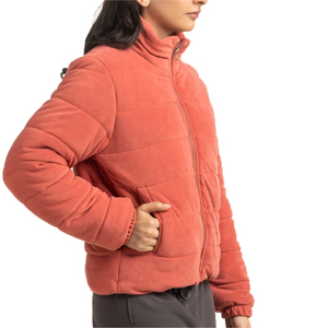 Women's Wool <b>Lined</b> Embroidery Polar <b>Fleece</b> Winter <b>Jacket</b> 100% Polyester Breathable Outdoor Reversible Eco-Friendly Quick Dry - Product Image 2