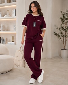 Ensemble de survêtement noir pour femme WABSON SPORTS, manches longues, à capuche, couleur unie, coupe régulière, poches latérales, vêtements décontractés d'hiver, 100% coton - Product Image 5