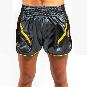 New Arrival Breathable Quick Dry Casual Corduroy Drawstring Men Muay Thai Boxing Shorts for Wrestling Fitness - Product Image 1