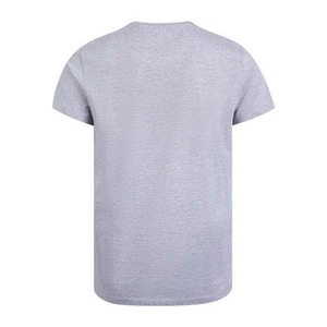 <b>Men</b> Plain Grey T Shirt with Black Chest Stripe | Casual Cotton Round Neck Half Sleeve Tee | Custom Streetwear Summer Wear - Product Image 2