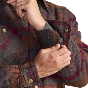 Custom Men's Sherpa Lined Plaid <b>Flannel</b> <b>Jacket</b> Thick Fleece Warm Button Up Shirt <b>Jacket</b> Winter Casual Lumberjack Overshirt OEM - Product Image 5
