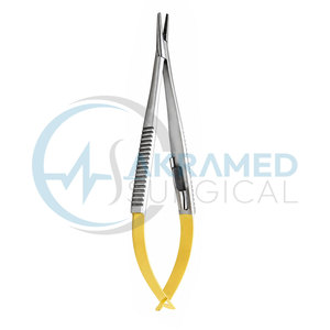 Ensemble d'instruments ophtalmiques Castroviejo TC, ciseaux Noyes, porte-aiguille, usage vétérinaire, réutilisable, manuel, certifié CE - Product Image 5