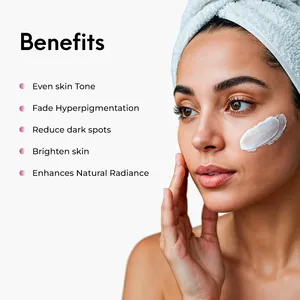 Crema Aclarante de Piel al por Mayor OEM para Eliminar Manchas Oscuras y Pigmentación con Arbutina y Ácido Hialurónico, Suministro a Granel de Marca Privada - Product Image 3
