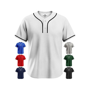 Maillot de baseball vierge, maillot de softball classique unisexe à deux boutons pour hommes et femmes, confortable pour une utilisation toute la journée - Product Image 1