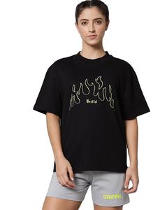 Camiseta de algodón 100% de alta calidad para mujer, Camiseta básica de manga corta de verano con cuello redondo ecológico con estampado de logotipo personalizado en blanco liso para mujer - Product Image 5