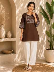 Kurta de Rayón Verde Bordada para Mujer, Dupatta, Shalwar Kameez Elegante, para Ropa India y Pakistaní - Product Image 2