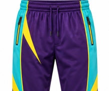 Conjunto Deportivo para Hombre con Capucha, Color Morado, Turquesa y Amarillo, Personalizable, Transpirable y Ecológico - Product Image 6